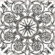 Cristacer Atelier Black + Grey  Dekor Pachwork 22.5x22.5